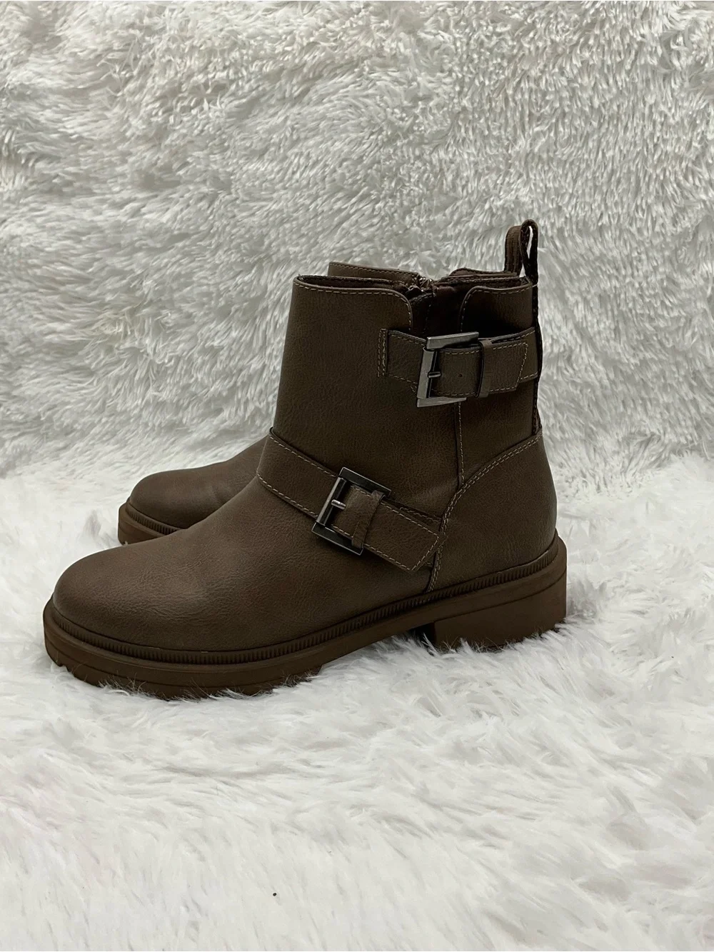 Rocket Dog Boots Size 9 Brown Moto Ankle Boots Buckle Strap Woman’s